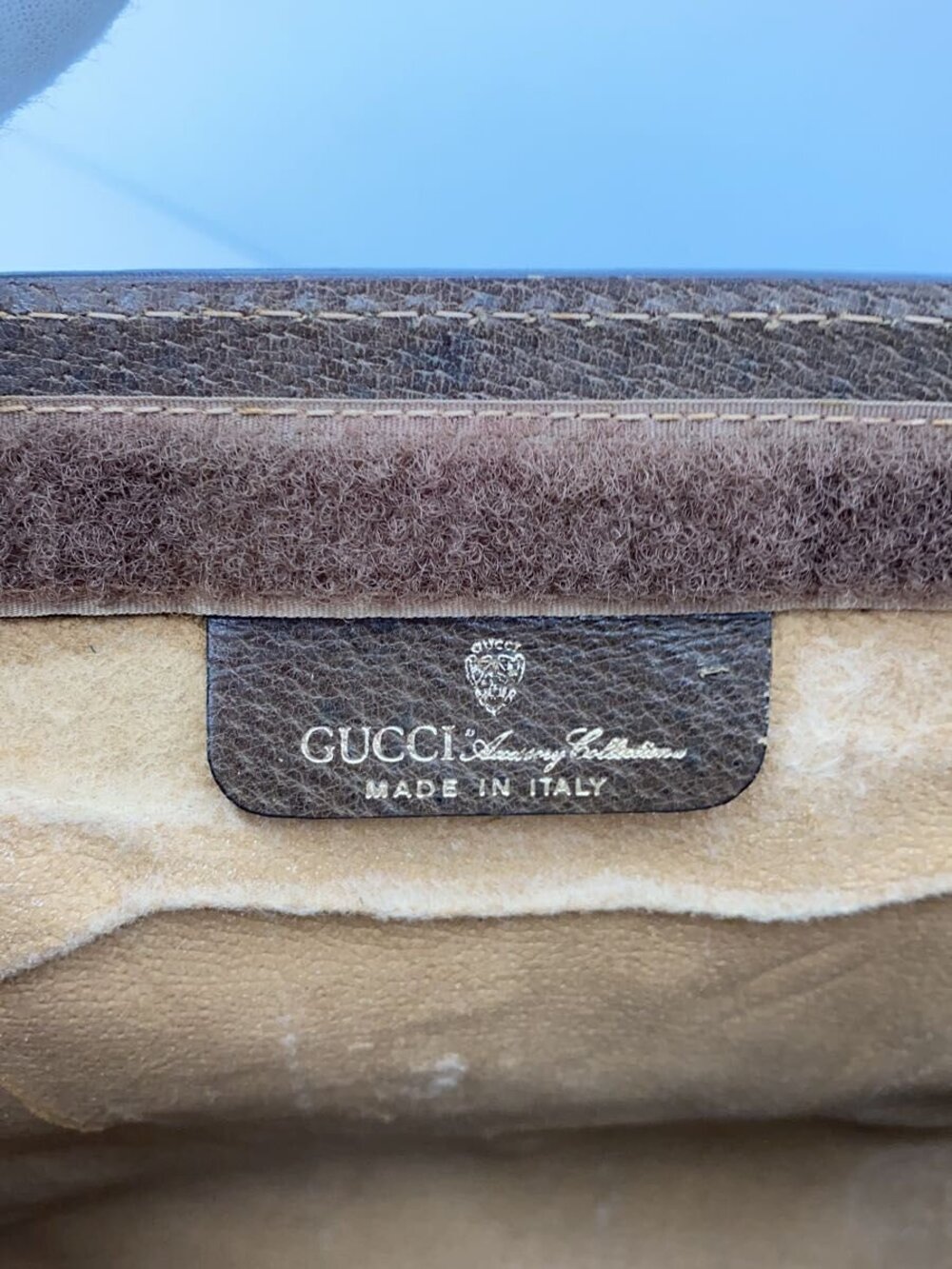 Gucci Over Interior Shows Signs Of Leather Clutch Bag Brown - Picture 5 of 6